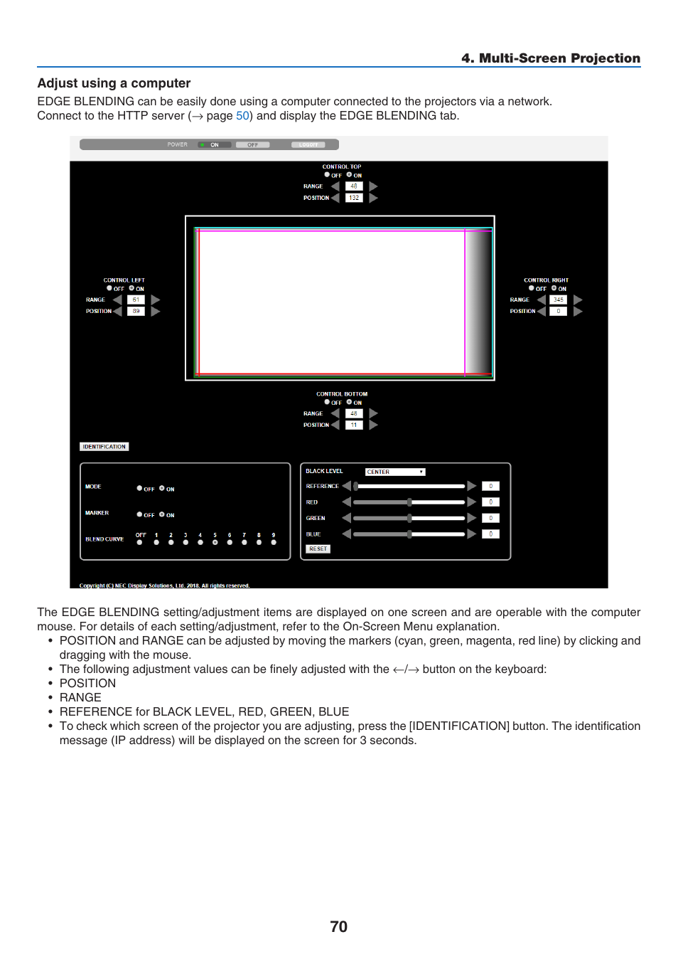 NEC 40,000-Lumen 4K Laser Installation Projector User Manual | Page 87 / 192