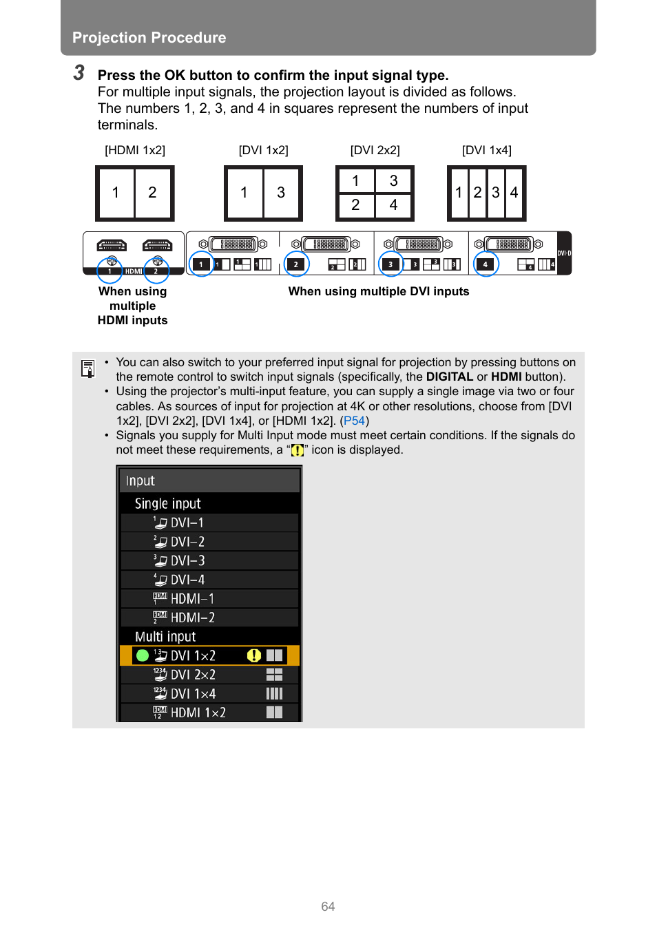 Canon REALiS 4K501ST Pro AV 5000-Lumen LCoS Projector User Manual | Page 64 / 196