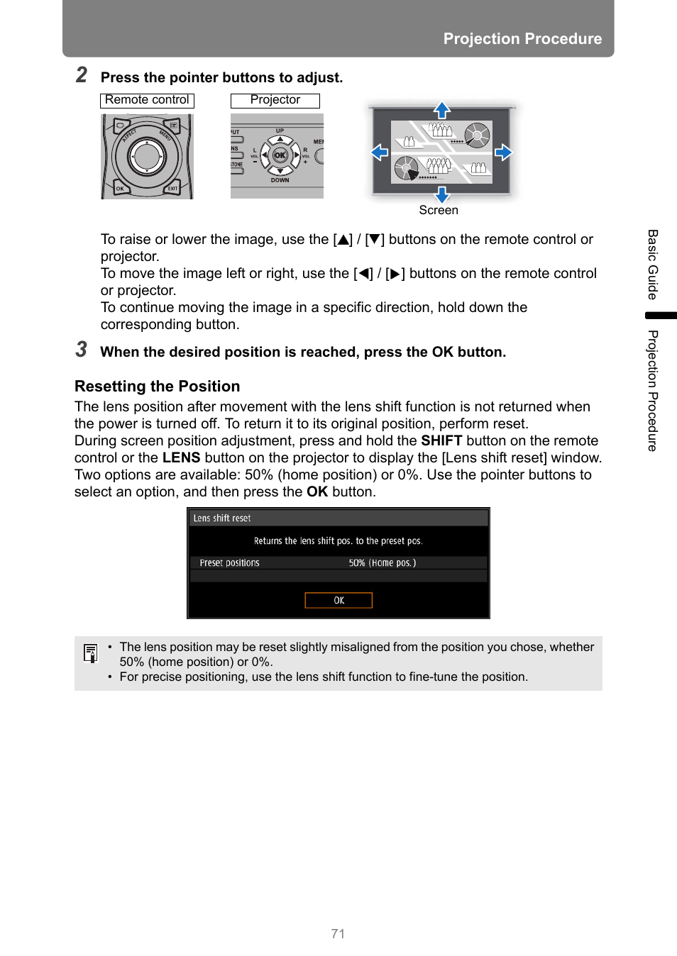Canon REALiS 4K501ST Pro AV 5000-Lumen LCoS Projector User Manual | Page 71 / 196