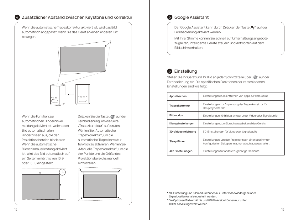 Google assistant, Einstellung | Xgimi MoGo 2 Pro 400-Lumen Full HD Portable DLP Wireless Projector User Manual | Page 11 / 54