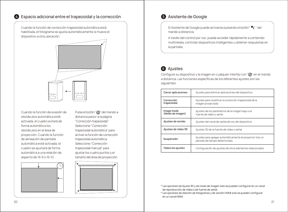 Asistente de google ajustes | Xgimi MoGo 2 Pro 400-Lumen Full HD Portable DLP Wireless Projector User Manual | Page 15 / 54