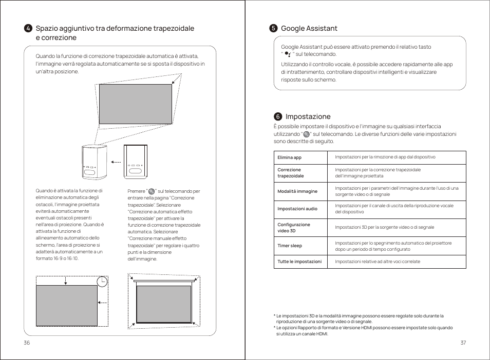 Google assistant impostazione | Xgimi MoGo 2 Pro 400-Lumen Full HD Portable DLP Wireless Projector User Manual | Page 23 / 54