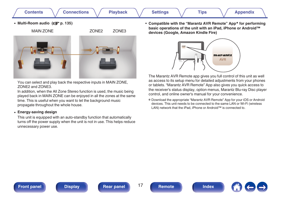 Marantz AV 10 Reference 15.4-Channel Home Theater Preamplifier/Processor User Manual | Page 17 / 336