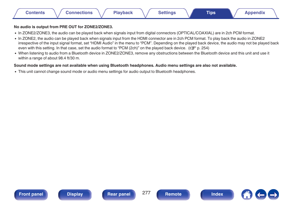 Marantz AV 10 Reference 15.4-Channel Home Theater Preamplifier/Processor User Manual | Page 277 / 336