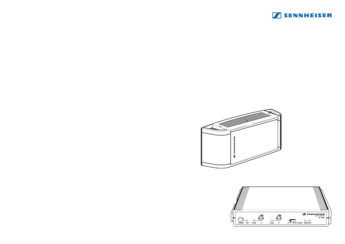 Sennheiser SI 1015-8000 Dual System Package User Manual | 27 pages