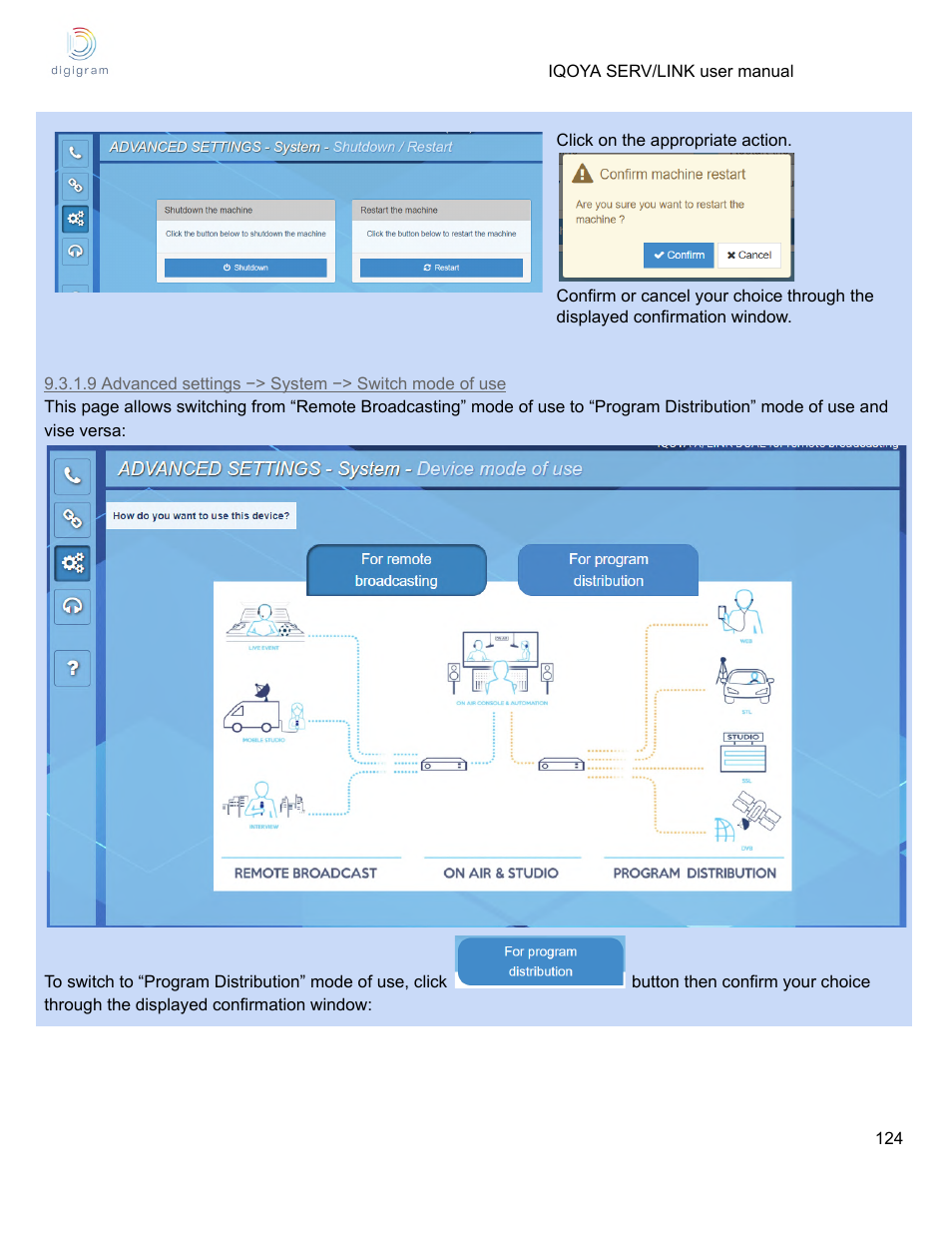 Digigram Software for IQOYA SERV/LINK 88 (Upgrades from 8 Codecs to 16) User Manual | Page 124 / 160