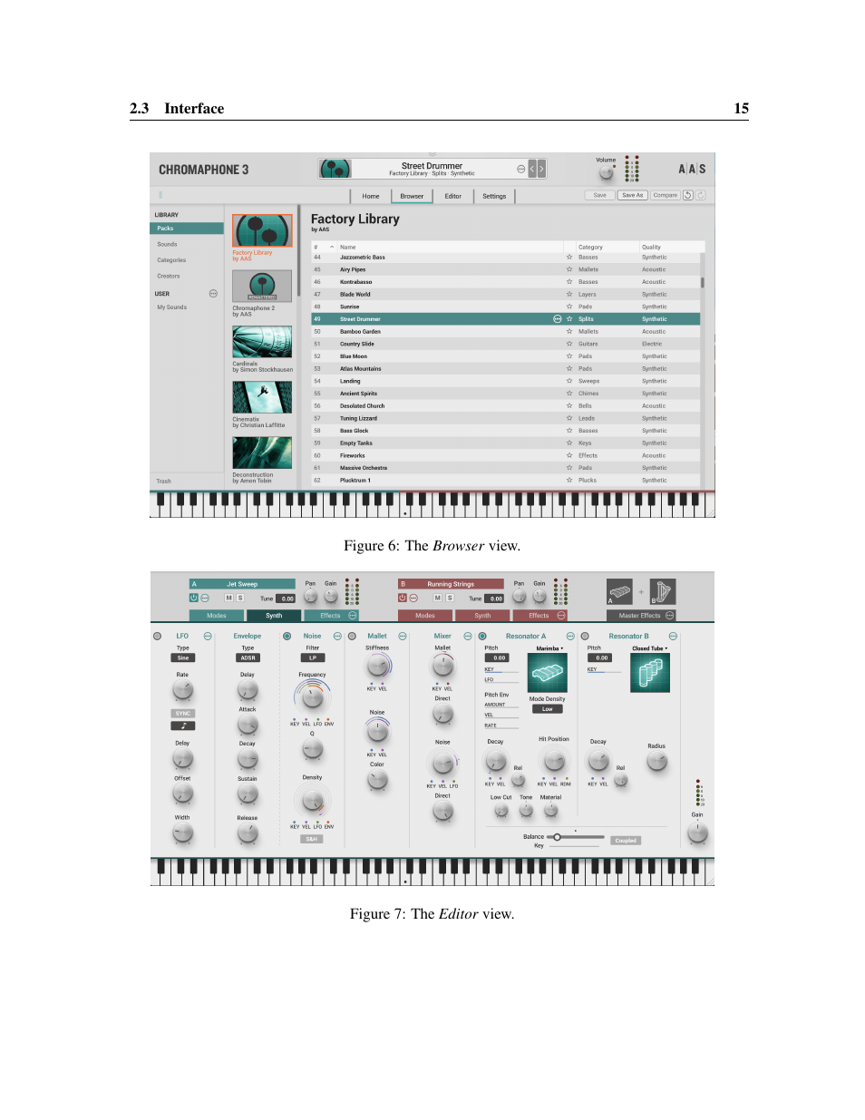 Applied Acoustics Systems Chromaphone 3 Upgrade Acoustic Object Synthesizer Plug-In (Download) User Manual | Page 15 / 83
