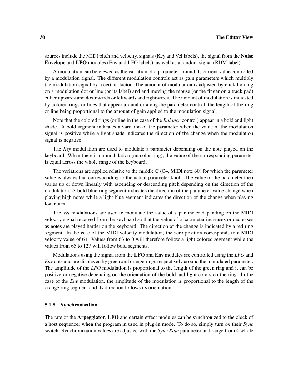 Synchronisation | Applied Acoustics Systems Chromaphone 3 Upgrade Acoustic Object Synthesizer Plug-In (Download) User Manual | Page 30 / 83