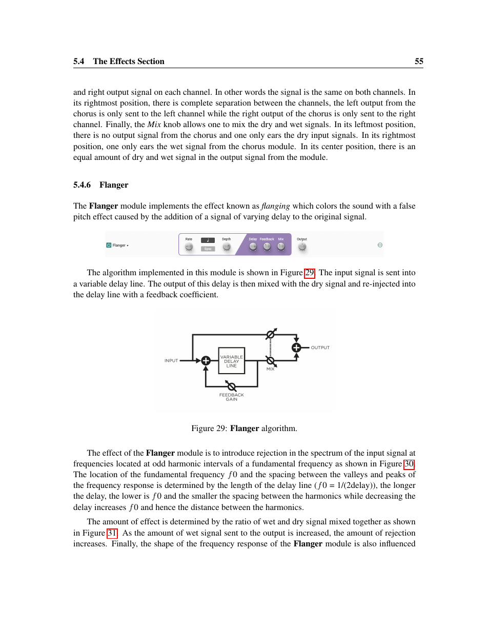 Flanger | Applied Acoustics Systems Chromaphone 3 Upgrade Acoustic Object Synthesizer Plug-In (Download) User Manual | Page 55 / 83