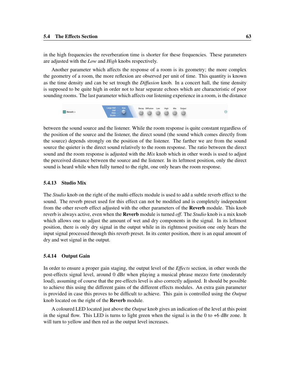 Studio mix, Output gain, 13 studio mix | 14 output gain | Applied Acoustics Systems Chromaphone 3 Upgrade Acoustic Object Synthesizer Plug-In (Download) User Manual | Page 63 / 83