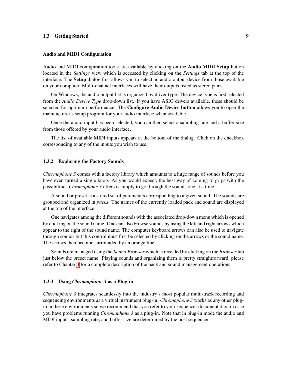 Exploring the factory sounds, Using chromaphone 3 as a plug-in, Using | Chromaphone 3, As a plug-in | Applied Acoustics Systems Chromaphone 3 Upgrade Acoustic Object Synthesizer Plug-In (Download) User Manual | Page 9 / 83