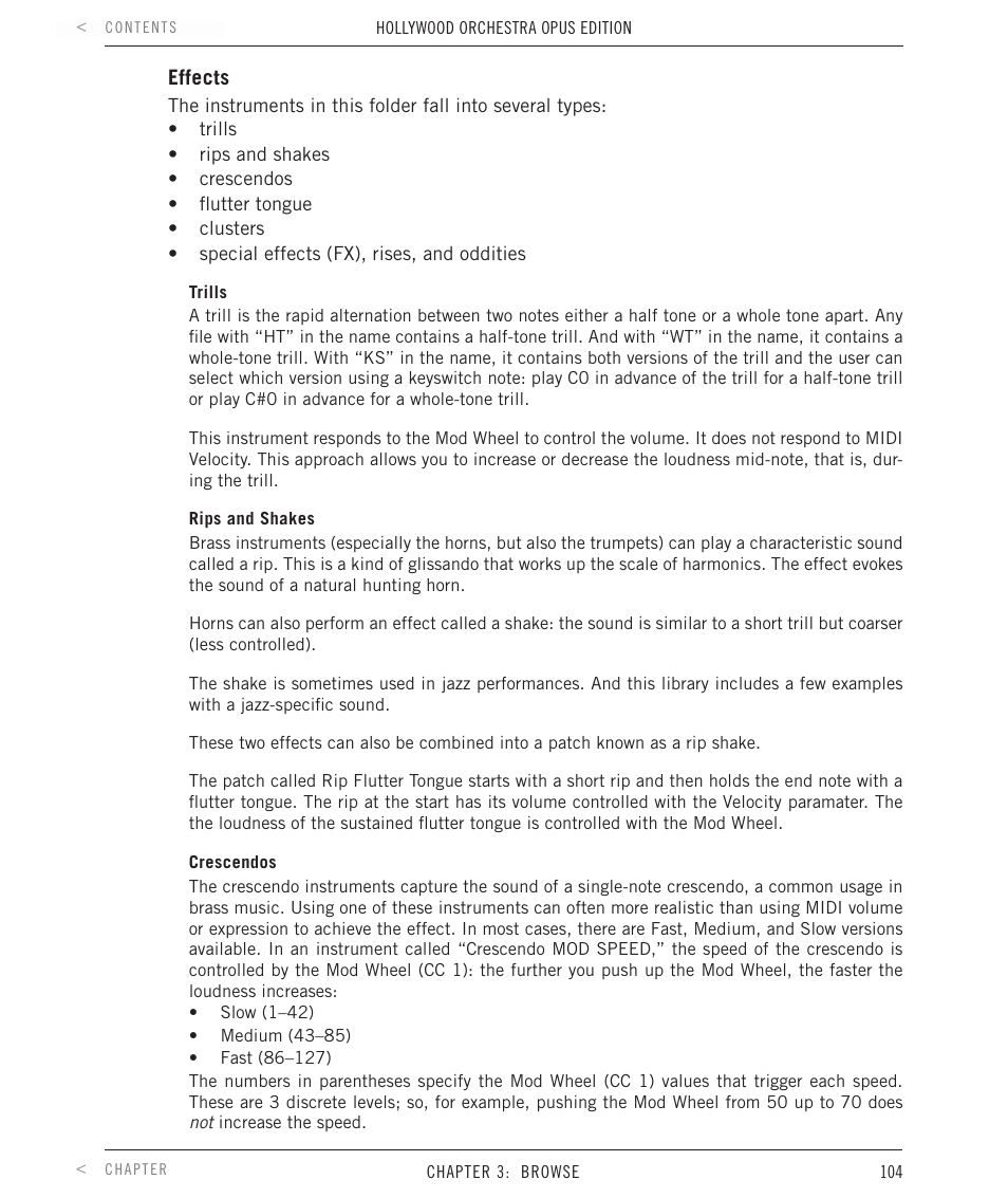 EastWest Hollywood Orchestra Opus Edition Virtual Instrument Plug-In (Download) User Manual | Page 104 / 228