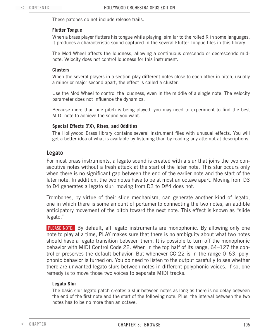 EastWest Hollywood Orchestra Opus Edition Virtual Instrument Plug-In (Download) User Manual | Page 105 / 228