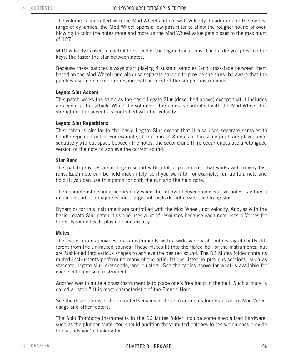 EastWest Hollywood Orchestra Opus Edition Virtual Instrument Plug-In (Download) User Manual | Page 106 / 228