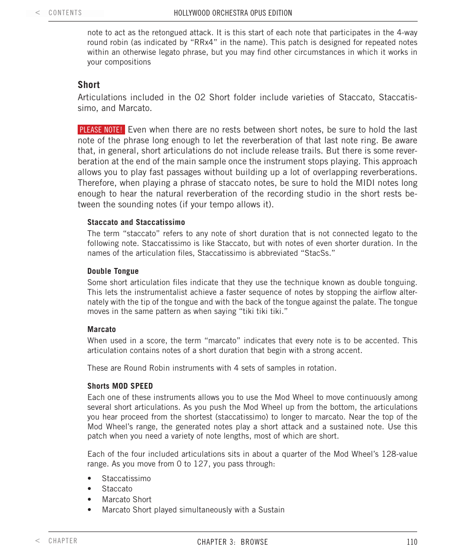 EastWest Hollywood Orchestra Opus Edition Virtual Instrument Plug-In (Download) User Manual | Page 110 / 228