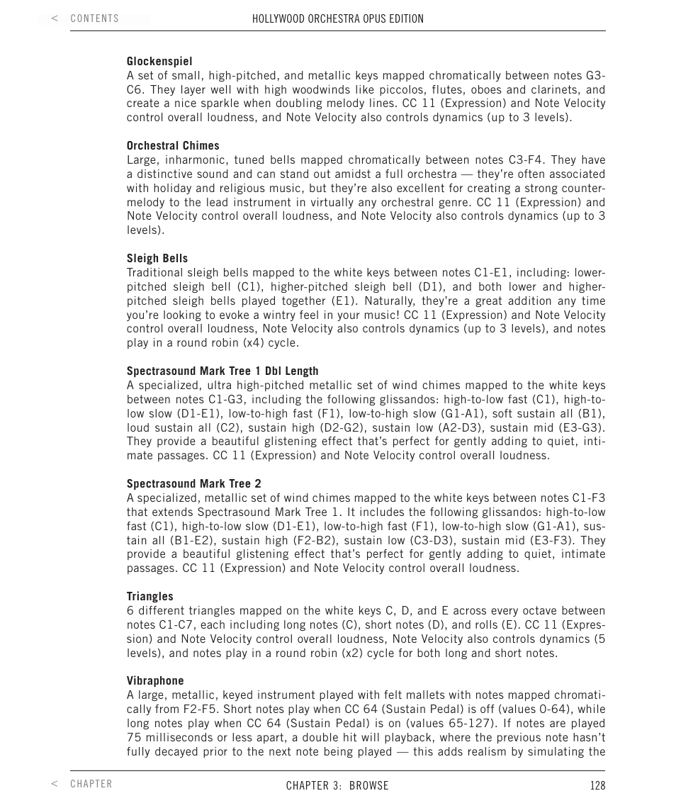 EastWest Hollywood Orchestra Opus Edition Virtual Instrument Plug-In (Download) User Manual | Page 128 / 228