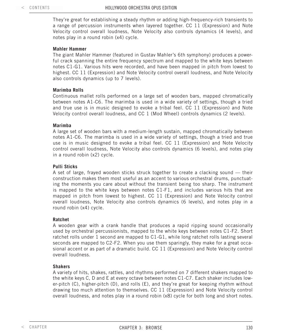 EastWest Hollywood Orchestra Opus Edition Virtual Instrument Plug-In (Download) User Manual | Page 130 / 228