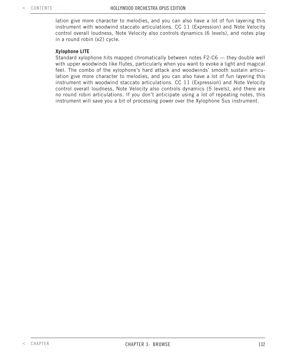 EastWest Hollywood Orchestra Opus Edition Virtual Instrument Plug-In (Download) User Manual | Page 132 / 228