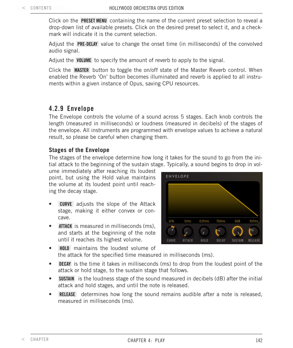 9 envelope, Envelope | EastWest Hollywood Orchestra Opus Edition Virtual Instrument Plug-In (Download) User Manual | Page 142 / 228