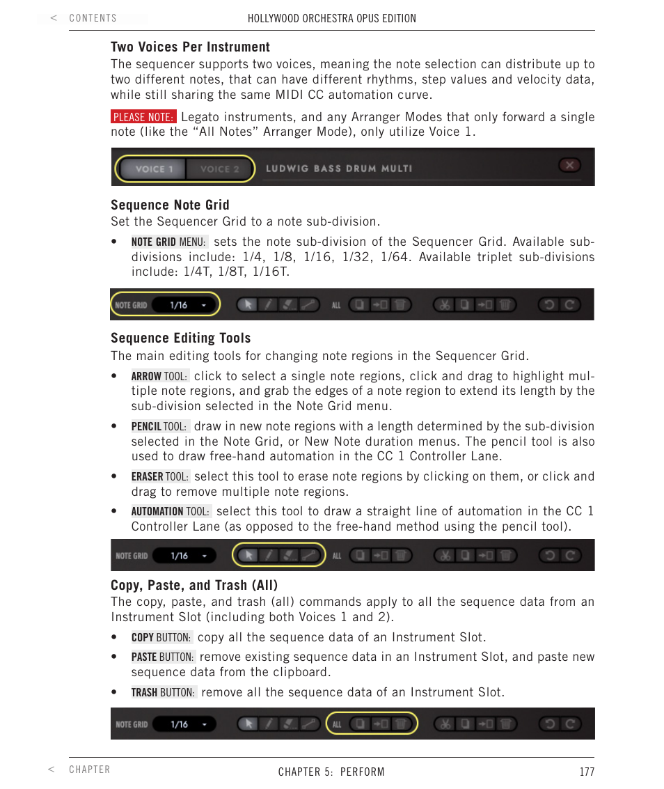 EastWest Hollywood Orchestra Opus Edition Virtual Instrument Plug-In (Download) User Manual | Page 177 / 228