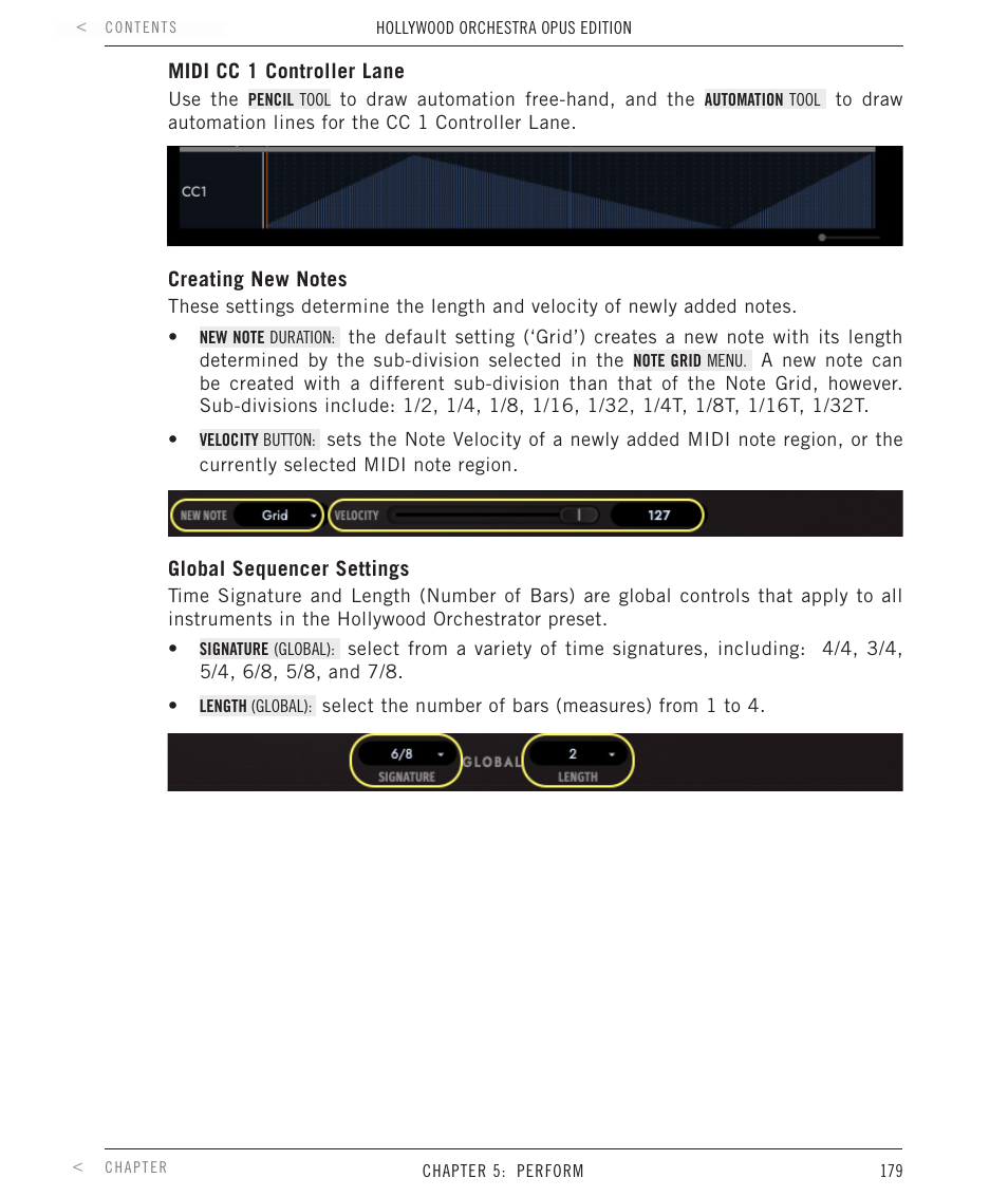 EastWest Hollywood Orchestra Opus Edition Virtual Instrument Plug-In (Download) User Manual | Page 179 / 228