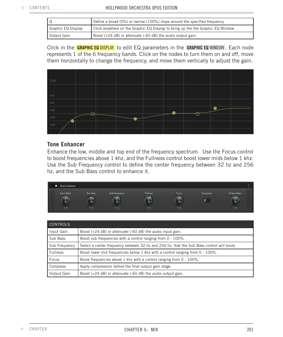 Tone enhancer | EastWest Hollywood Orchestra Opus Edition Virtual Instrument Plug-In (Download) User Manual | Page 201 / 228