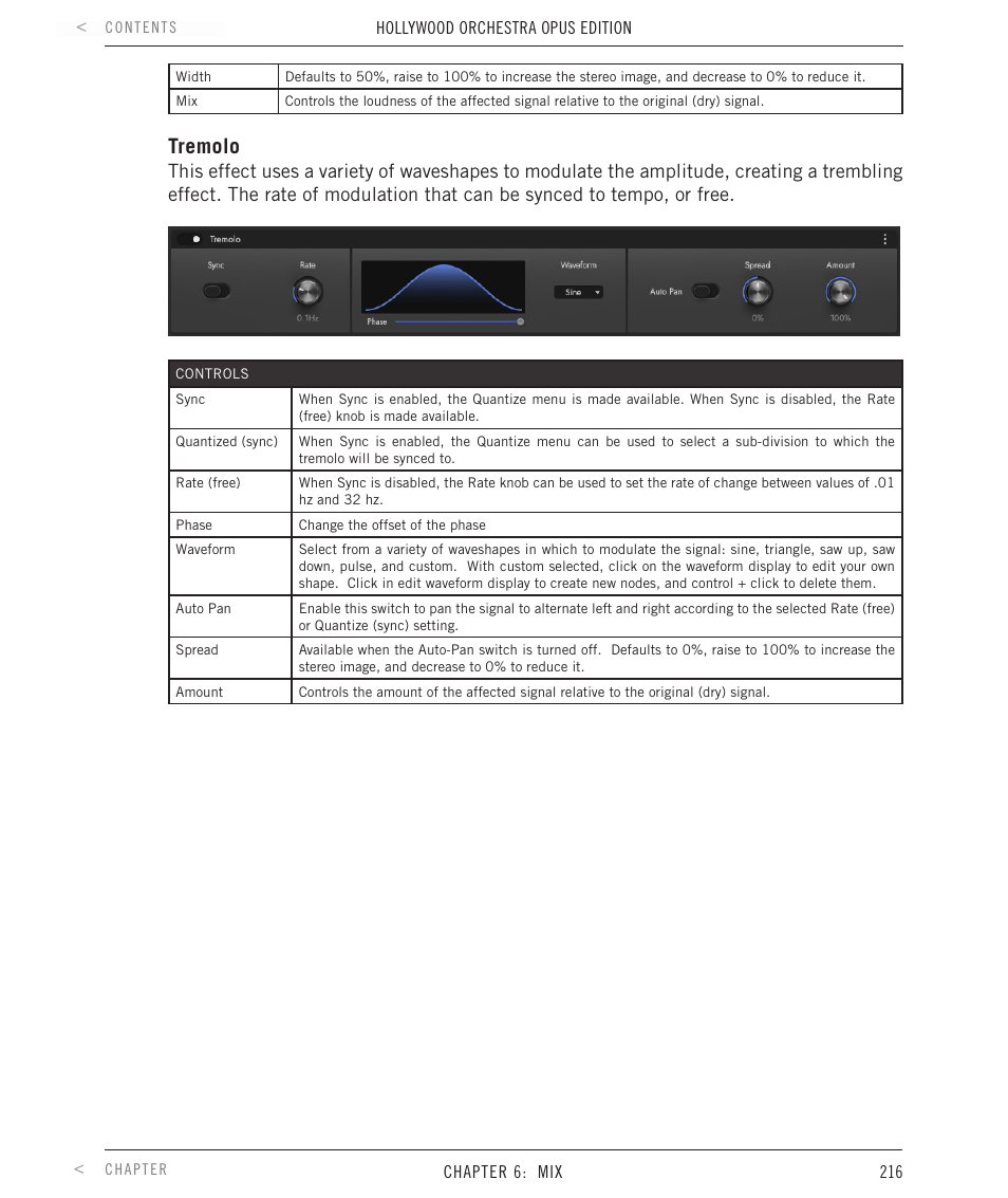 Tremolo | EastWest Hollywood Orchestra Opus Edition Virtual Instrument Plug-In (Download) User Manual | Page 216 / 228