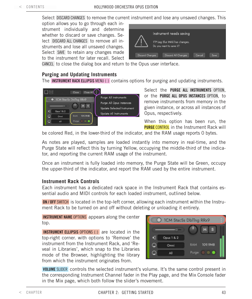 EastWest Hollywood Orchestra Opus Edition Virtual Instrument Plug-In (Download) User Manual | Page 43 / 228
