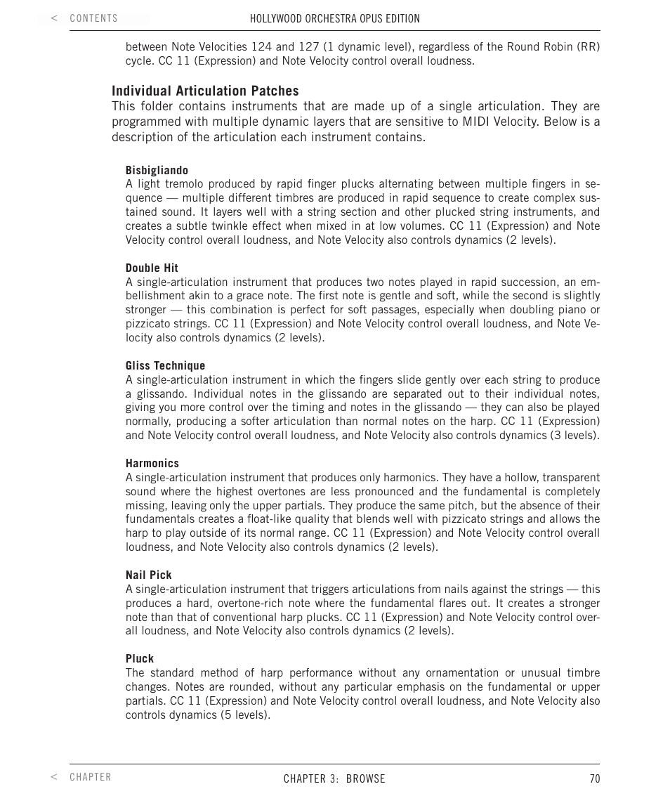 EastWest Hollywood Orchestra Opus Edition Virtual Instrument Plug-In (Download) User Manual | Page 70 / 228