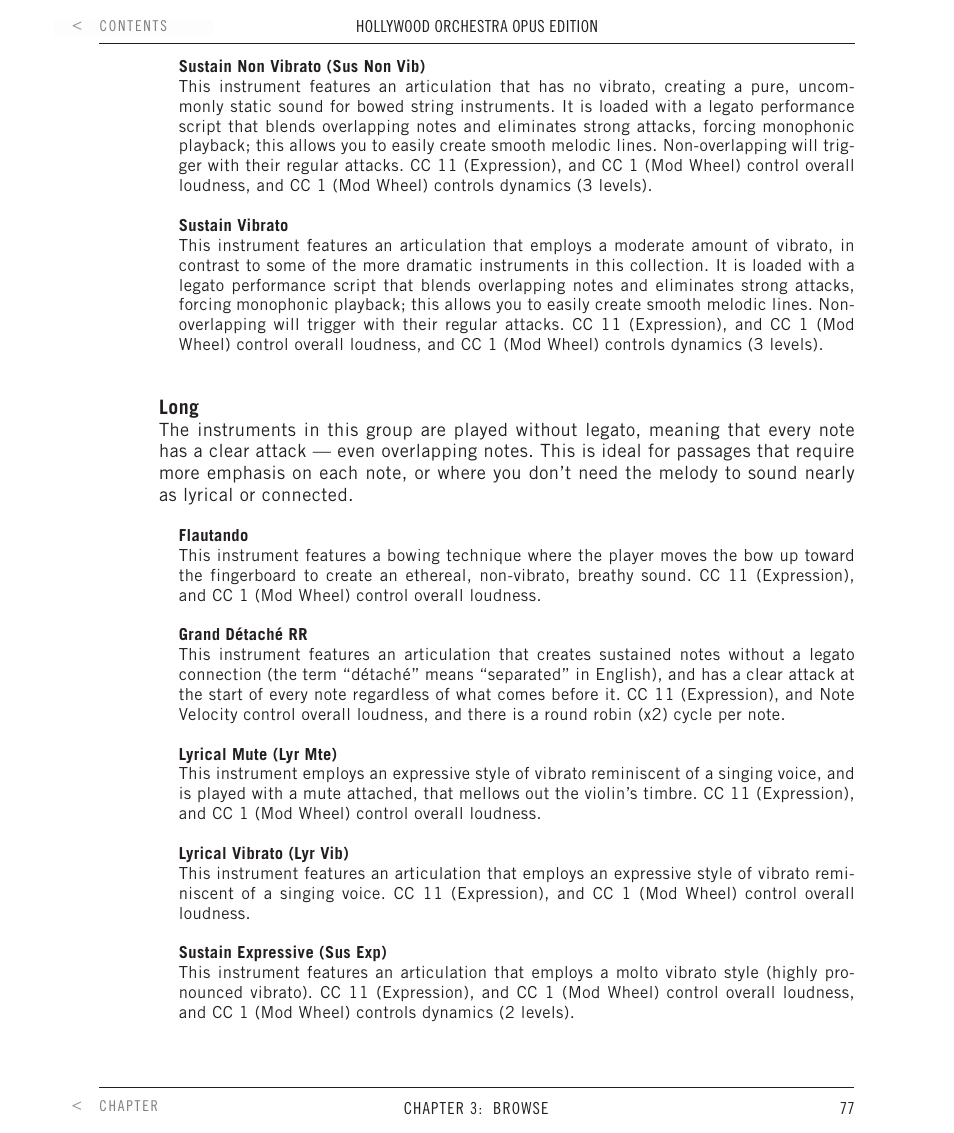 EastWest Hollywood Orchestra Opus Edition Virtual Instrument Plug-In (Download) User Manual | Page 77 / 228