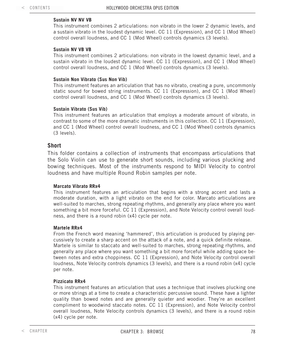 EastWest Hollywood Orchestra Opus Edition Virtual Instrument Plug-In (Download) User Manual | Page 78 / 228
