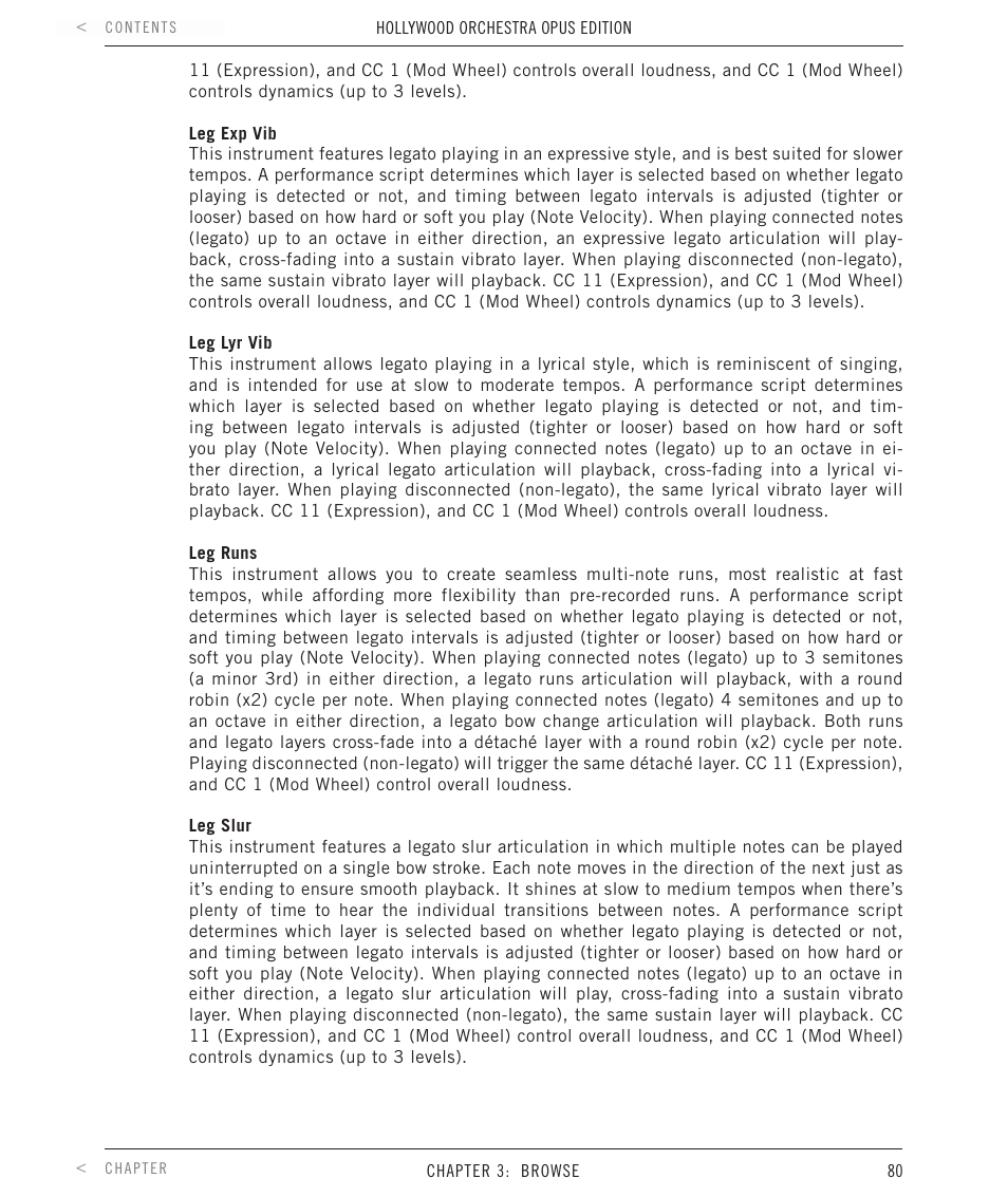 EastWest Hollywood Orchestra Opus Edition Virtual Instrument Plug-In (Download) User Manual | Page 80 / 228