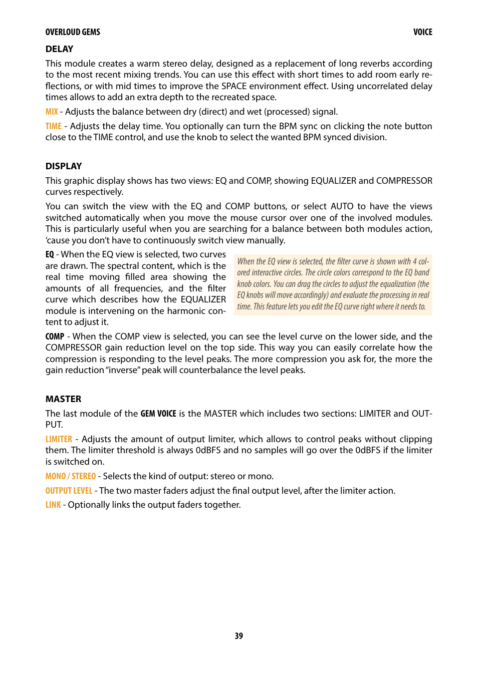 Overloud Gem Comp76 FET Compressor and Limiter Plug-In User Manual | Page 41 / 55