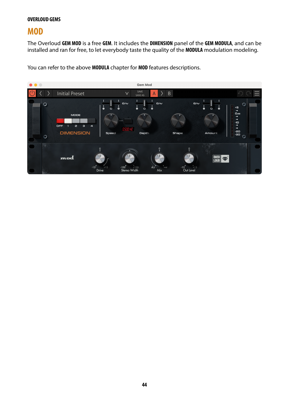 Overloud Gem Comp76 FET Compressor and Limiter Plug-In User Manual | Page 46 / 55