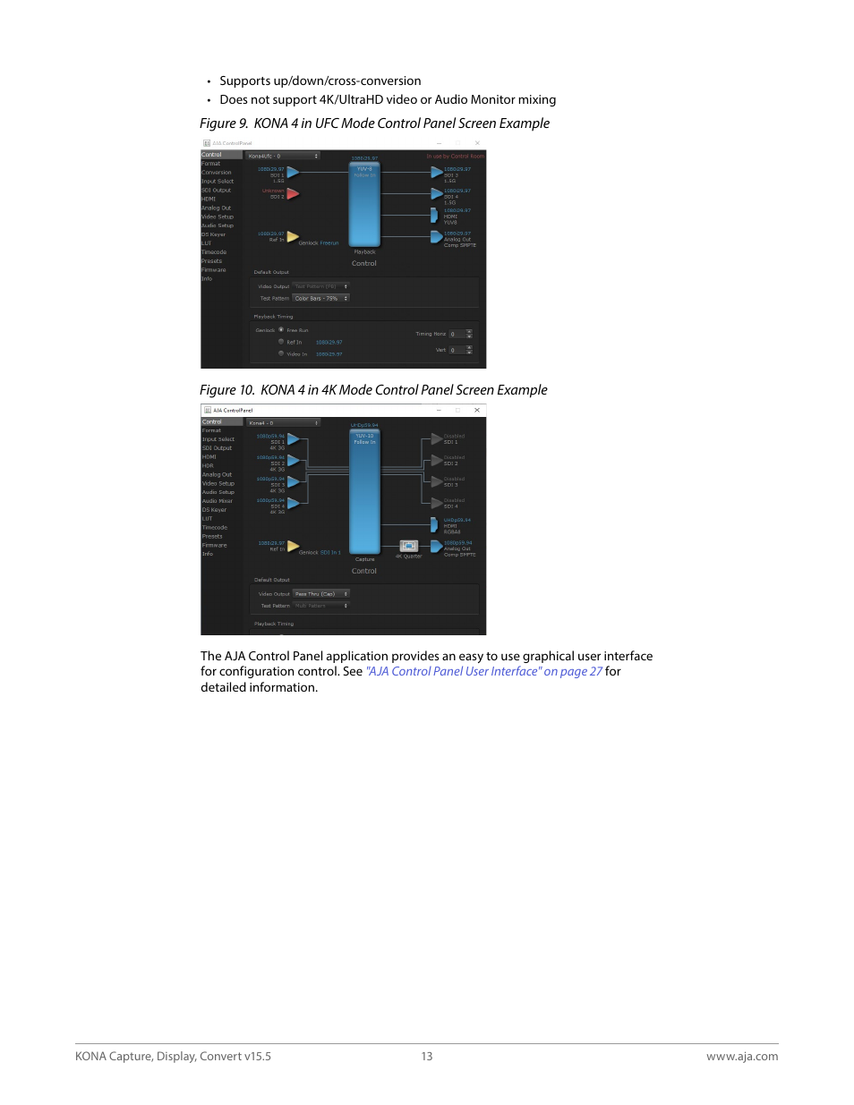 AJA KONA 4 PCI-E Video I/O Card (HDMI Output, Cable Included) User Manual | Page 13 / 94