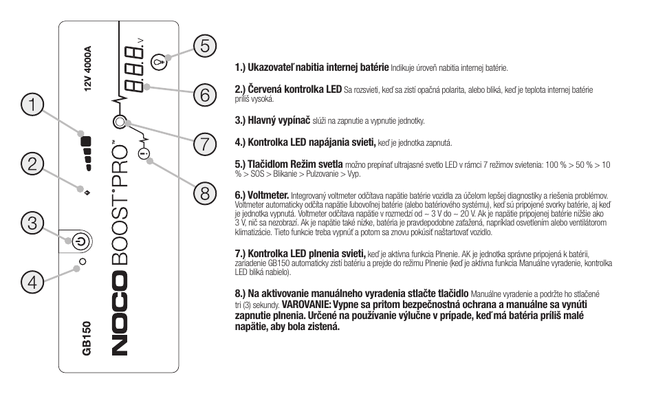 NOCO Genius Boost 3000 Amp UltraSafe Jump Starter & Power Pack User Manual | Page 134 / 274