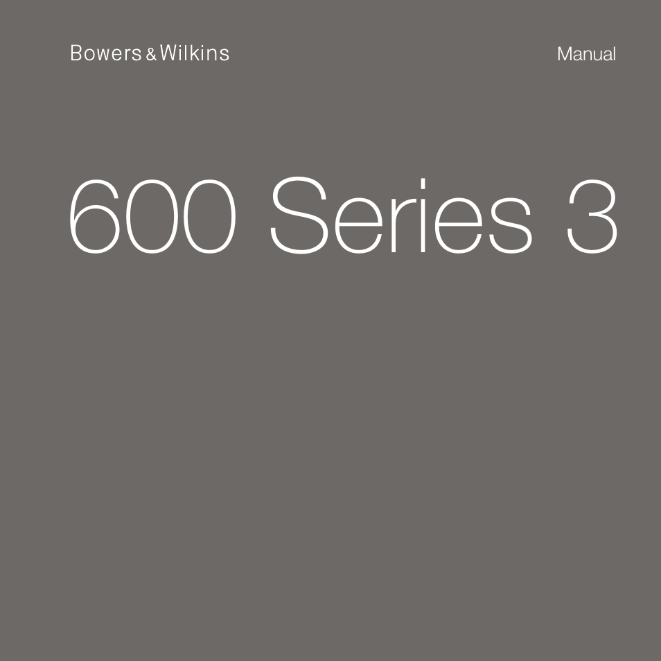 Bowers & Wilkins HTM6 S3 2-Way Center Channel Speaker (Oak) User Manual | 124 pages