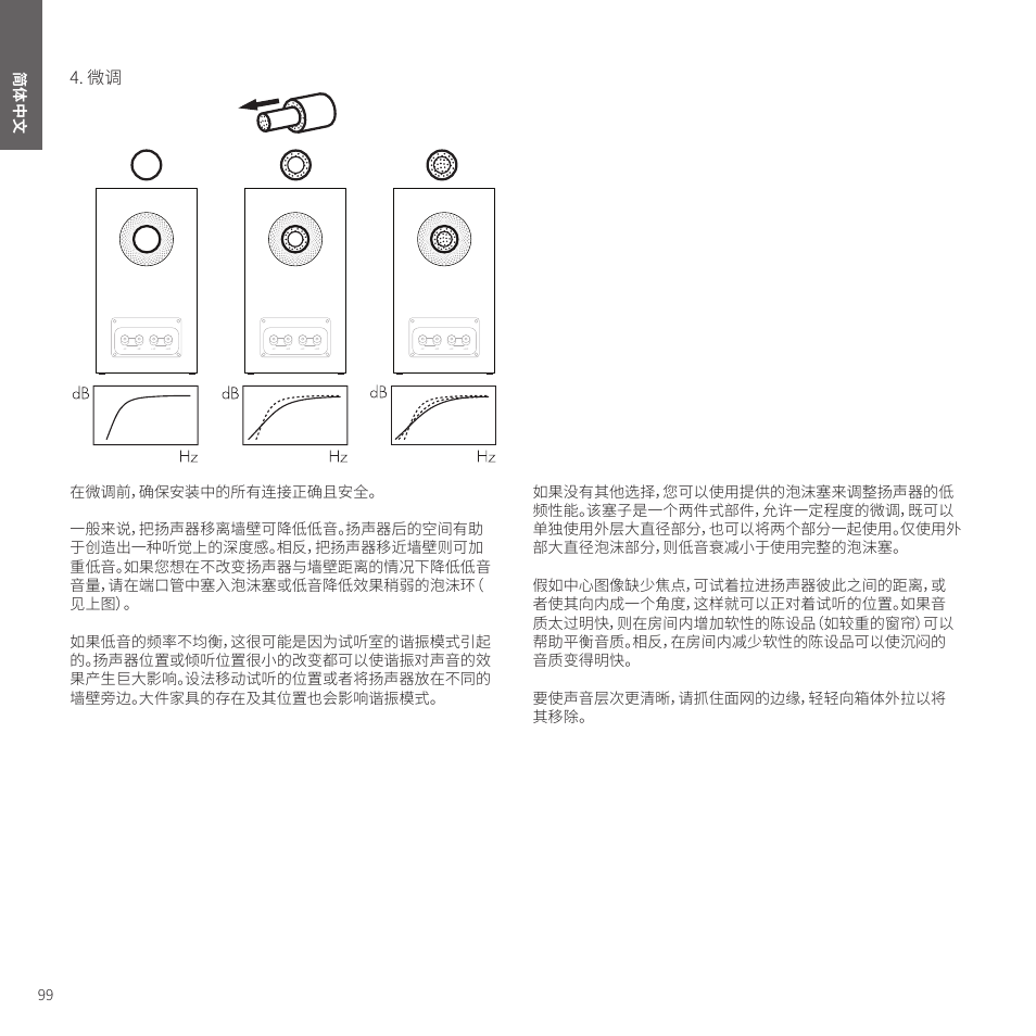Bowers & Wilkins HTM6 S3 2-Way Center Channel Speaker (Oak) User Manual | Page 100 / 124