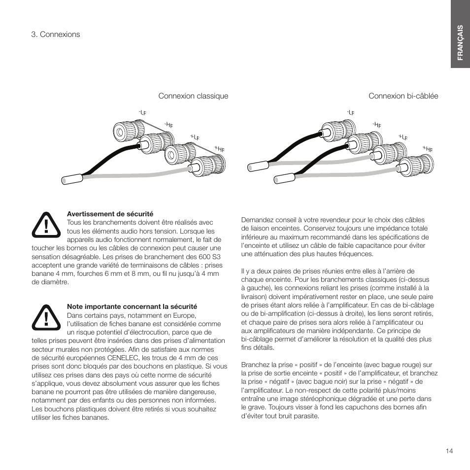 Connexions | Bowers & Wilkins HTM6 S3 2-Way Center Channel Speaker (Oak) User Manual | Page 15 / 124