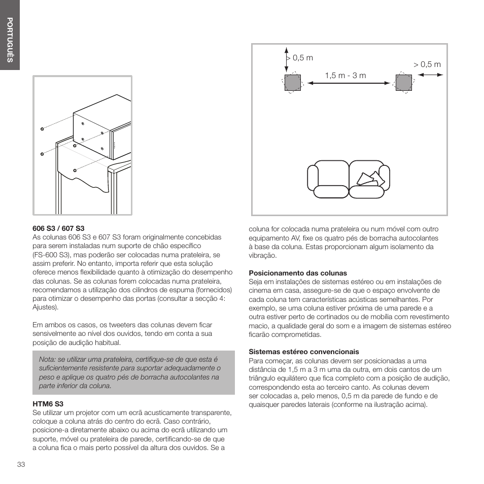 Bowers & Wilkins HTM6 S3 2-Way Center Channel Speaker (Oak) User Manual | Page 34 / 124