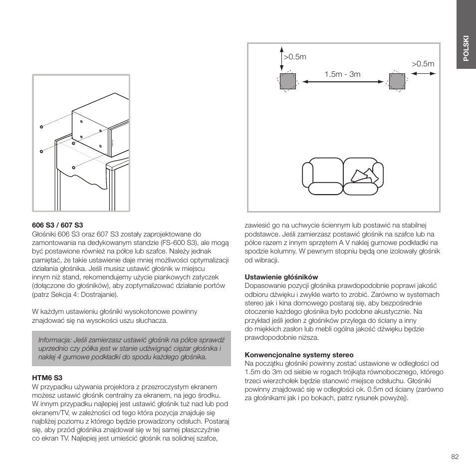 Bowers & Wilkins HTM6 S3 2-Way Center Channel Speaker (Oak) User Manual | Page 83 / 124