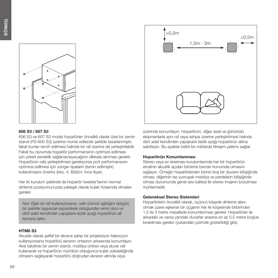 Bowers & Wilkins HTM6 S3 2-Way Center Channel Speaker (Oak) User Manual | Page 90 / 124
