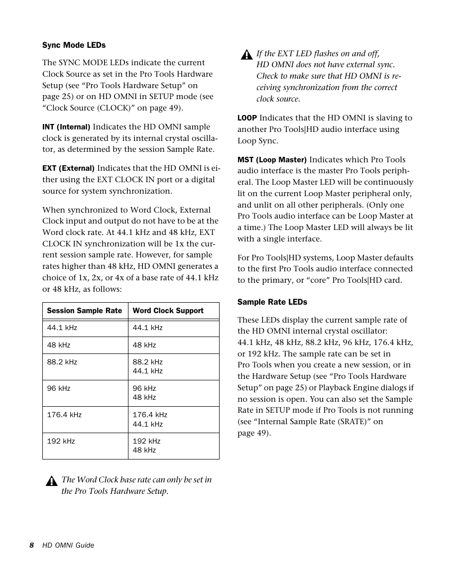 Avid HD OMNI Preamp, I/O, and Monitoring Pro Tools HD Series Interface User Manual | Page 12 / 71
