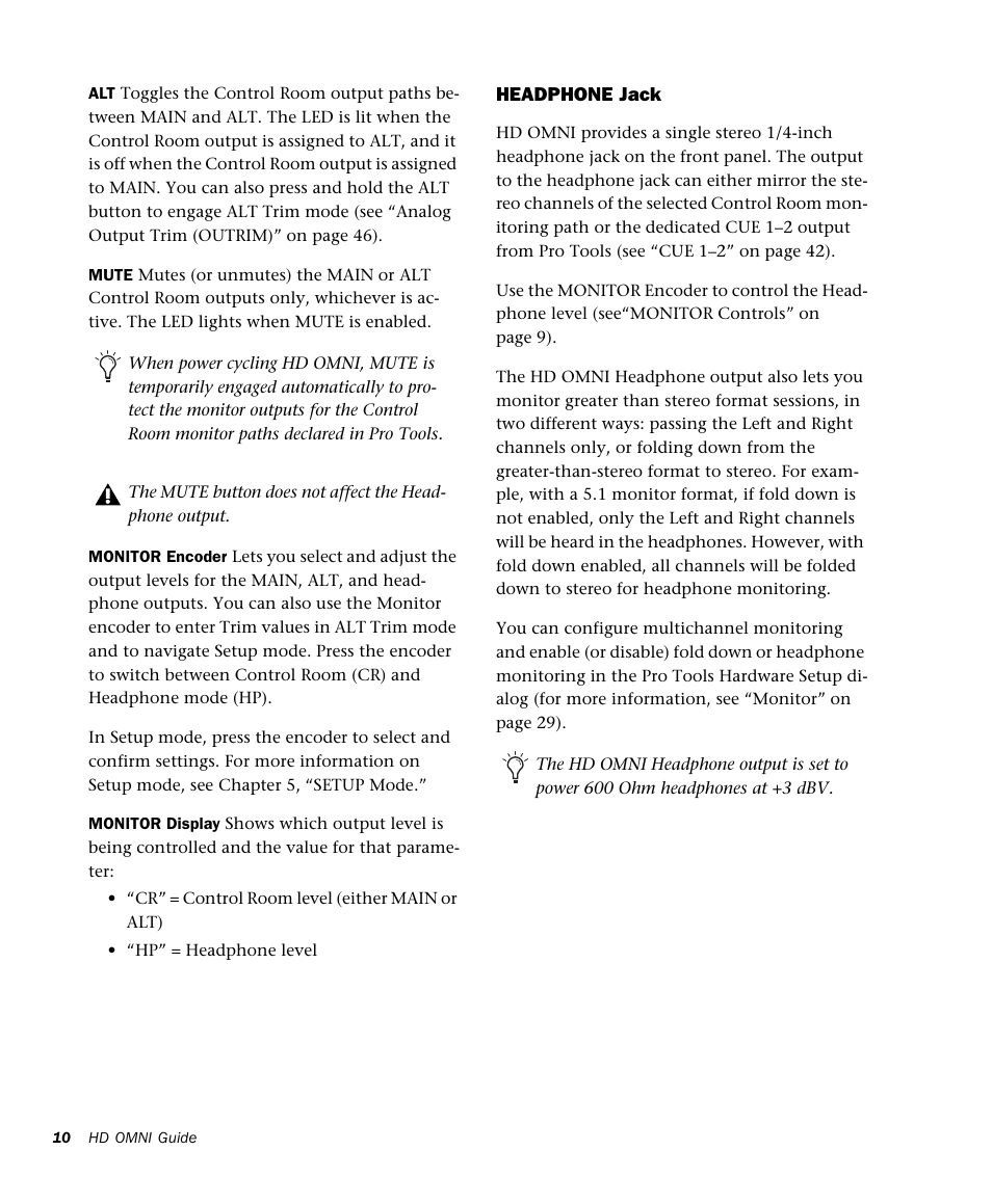 Avid HD OMNI Preamp, I/O, and Monitoring Pro Tools HD Series Interface User Manual | Page 14 / 71