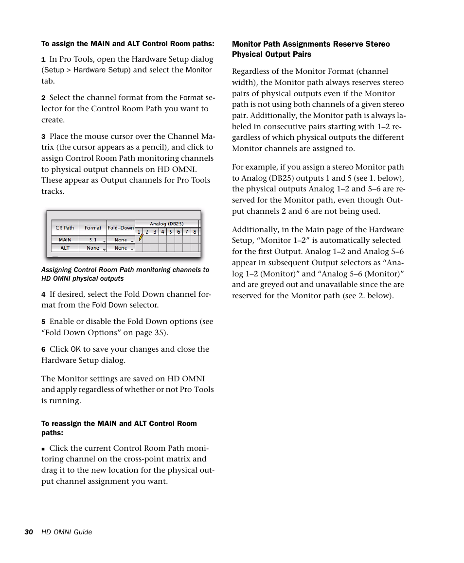 Avid HD OMNI Preamp, I/O, and Monitoring Pro Tools HD Series Interface User Manual | Page 34 / 71