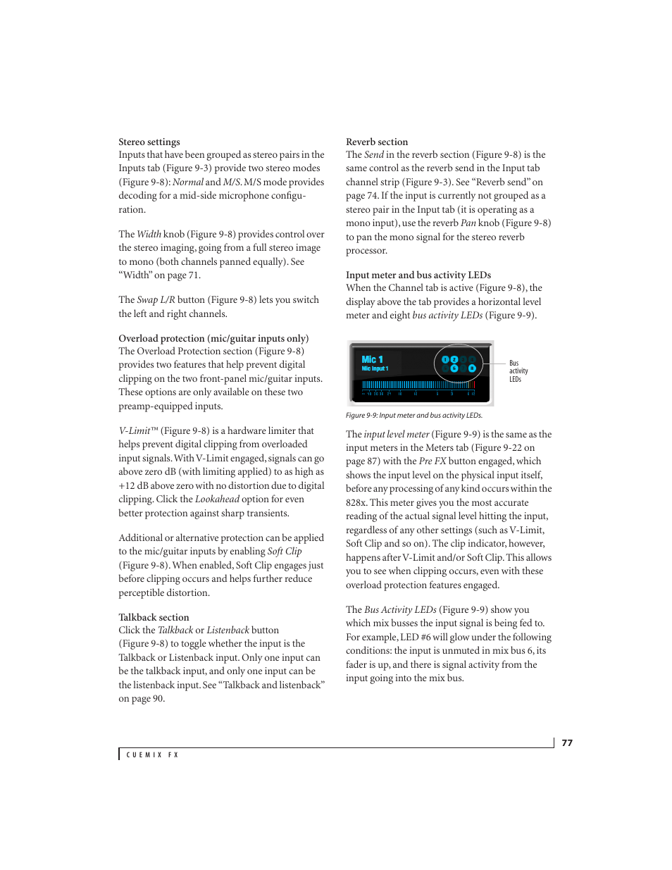 MOTU 828x 28x30 Audio Interface with ThunderTechnology User Manual | Page 77 / 126