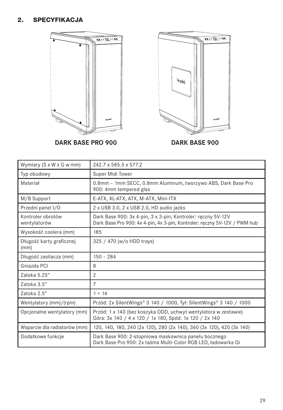 be quiet! Dark Base 900 Full-Tower Case (Silver) User Manual | Page 29 / 76
