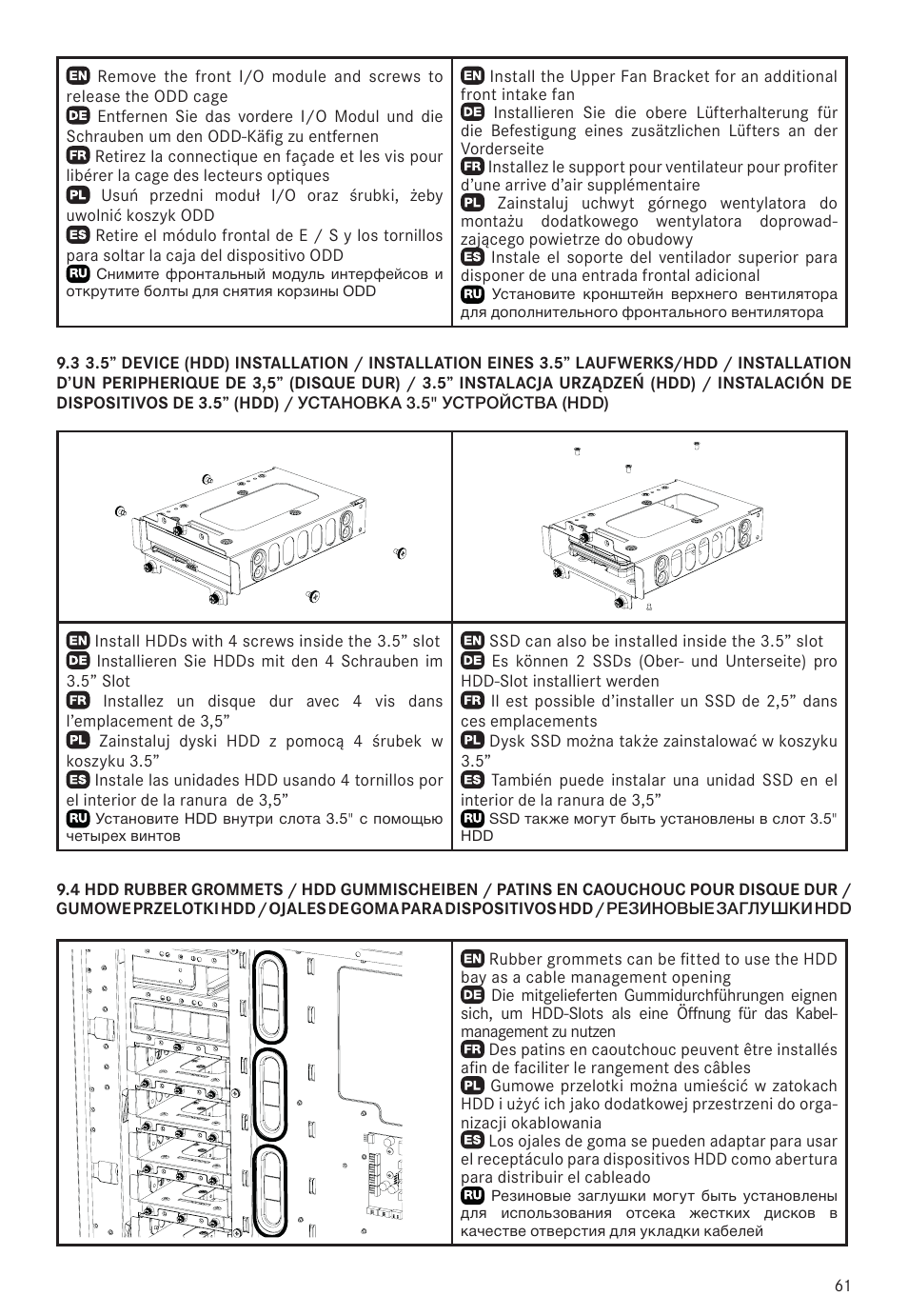 be quiet! Dark Base 900 Full-Tower Case (Silver) User Manual | Page 61 / 76
