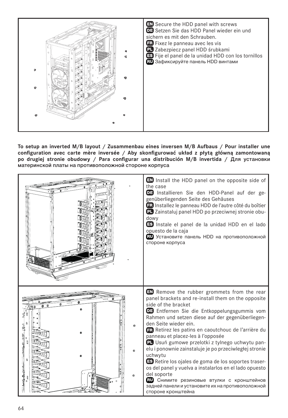 be quiet! Dark Base 900 Full-Tower Case (Silver) User Manual | Page 64 / 76