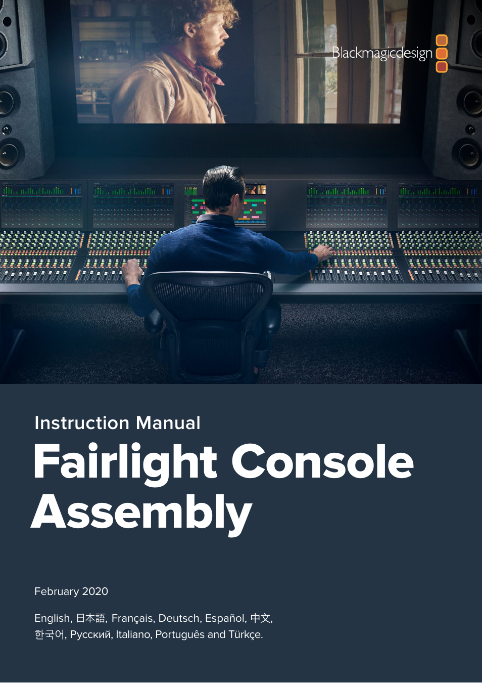 Blackmagic Design Fairlight Console Channel Fader Modular Control Surface User Manual | 320 pages